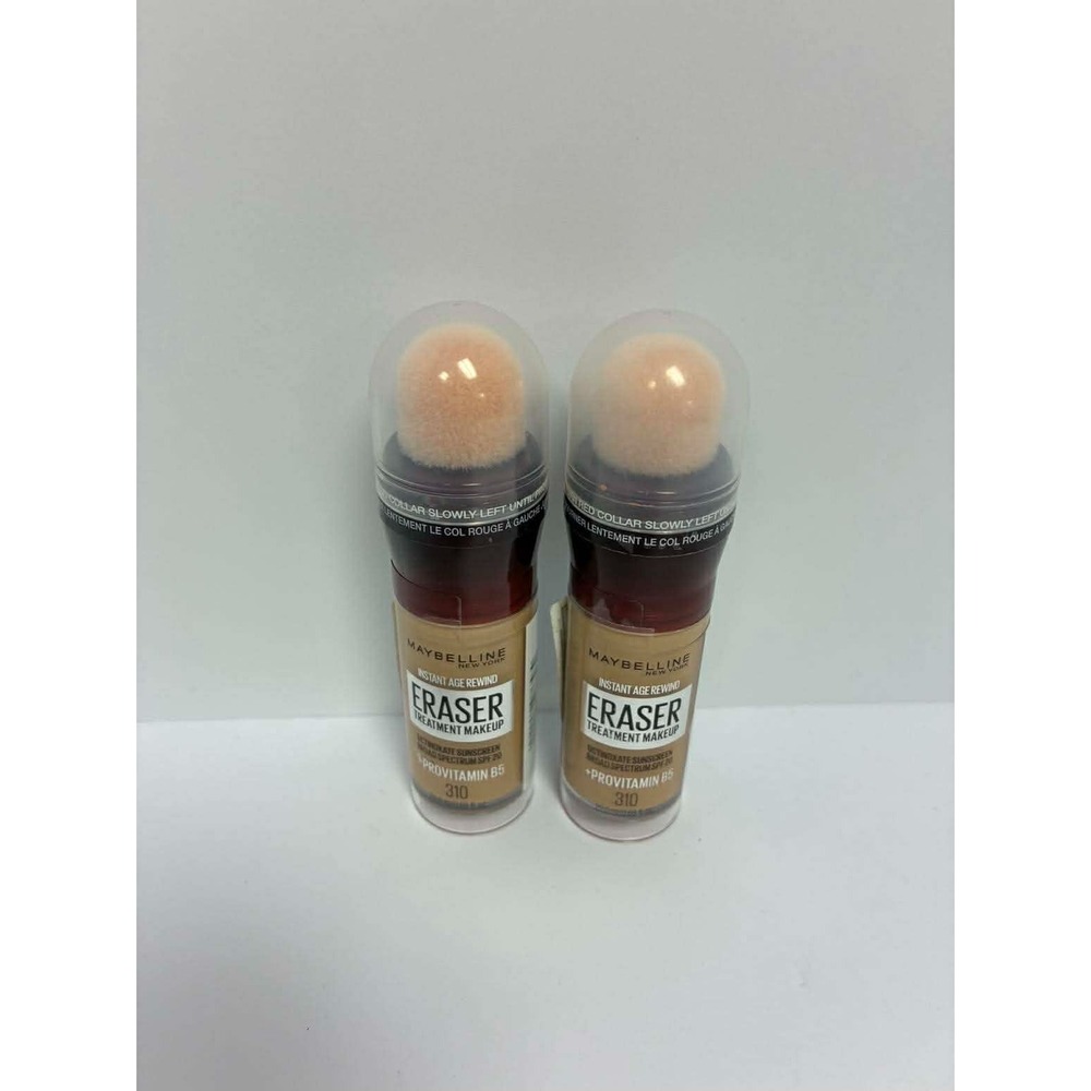 2X MAYBELLINE INSTANT AGE REWIND ERASER TREATMENT MAKEUP #310